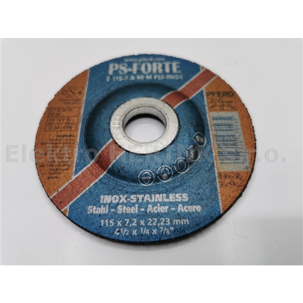 Pferd  E 115-7 A 30 M PSF-INOX   ocel, nerez, brusný