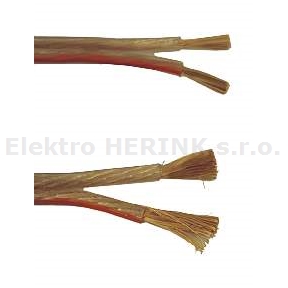 Kabel repro  2x 2,5 mm  transp.