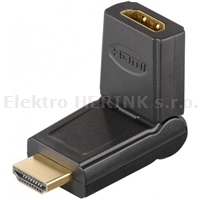 Konektor HDMI kloub<br/>HDMI kolík / HDMI dutinka GOLD