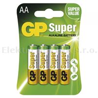 GP LR6  AA   alkalická baterie 1,5 V, 4 ks
