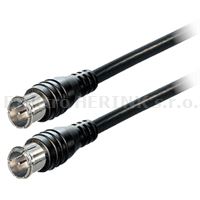 Kabel propojovací F Quick / F Quick 0,15 m, tlumení stnínění >85 dB, černý