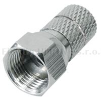 Konektor F  6,6 mm   široká matice, šroubovací