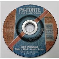 Pferd  E 125-7 A 30 M PSF-INOX   ocel, nerez, brusný