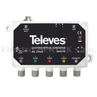 Televés 237003   opt. / quatro konvertor s DVB-T výstupem