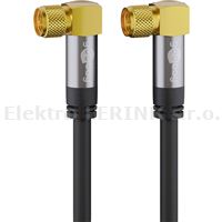 Kabel propojovací   F /  F   1,0 m, 135 dB, černý