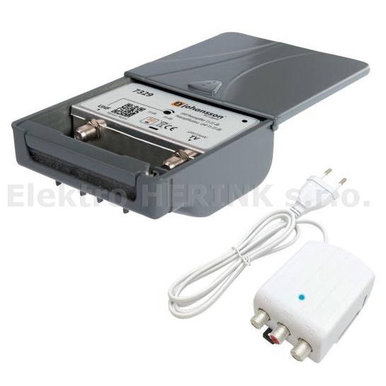 Johansson KIT 7329 L2 / 2439   zesilovač UHF 15-35 dB, 24 V, LTE 5G