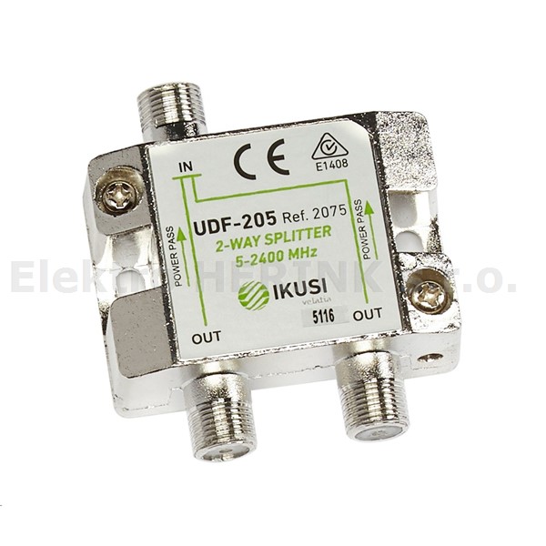 IKUSI  UDF-205   rozbočovač 5-2450 MHz (DC), 2x výstup