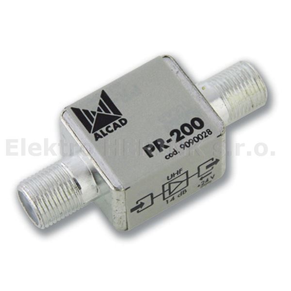 PR-200 předzesilovač 470-862 MHz, 14 dB, 24 V