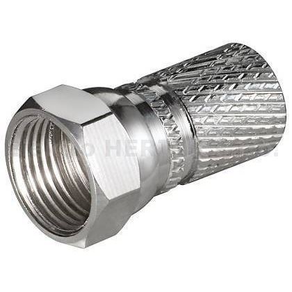 Konektor F  7,3 mm   široká matice, šroubovací