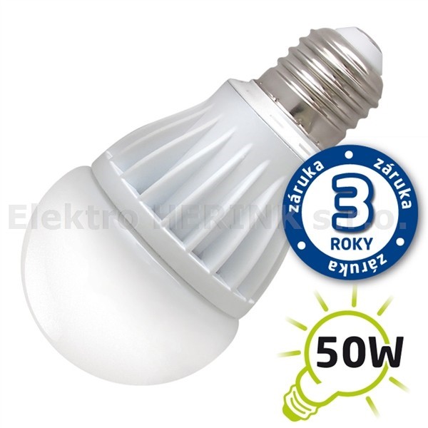 Žárovka LED E27, 230 V, 7.0/50 W