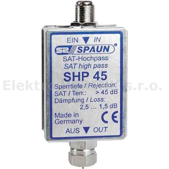 SHP 45 SAT filtr - horní propust