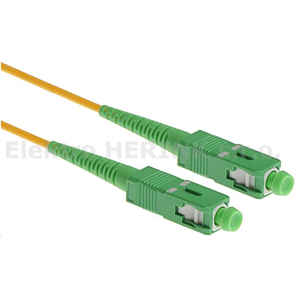 Optický patch cord, SC APC / SC APC, Simplex, Singlemode 9/125,  3 m