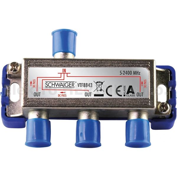SCHWAIGER VTF 8843 rozbočovač trojnásobný (DC)