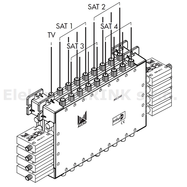 ALCAD CN-611 přepínač DiSEqC