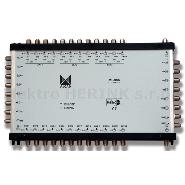 ALCAD ML-304 multipřepínač (kaskáda) 13/16