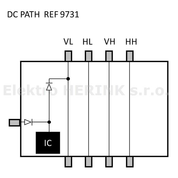 9731 SCR multipřepínač<br/>4x SAT-MF / 1x SCR výstup