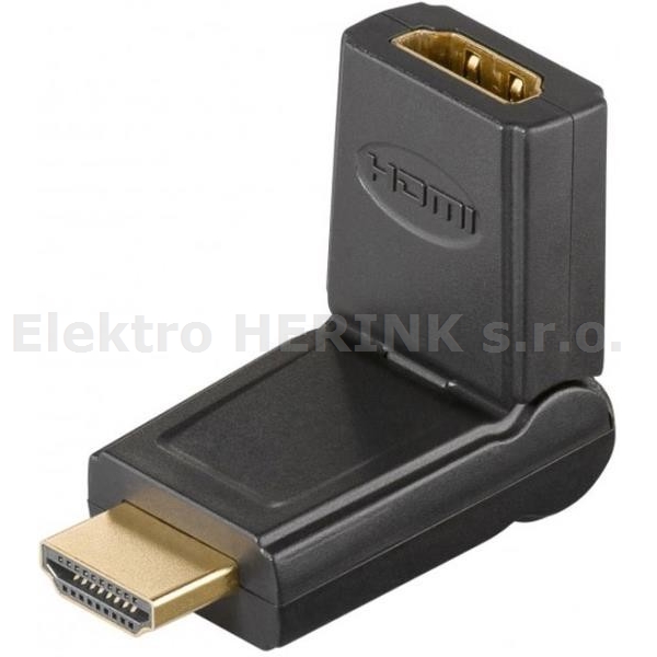 Konektor HDMI kloub<br/>HDMI kolík / HDMI dutinka GOLD