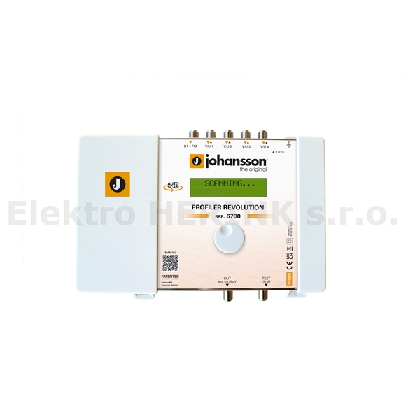 Johansson 6700 zesilovač programovatelný<br/>32x filtr, 75 dB, 118 dBµV