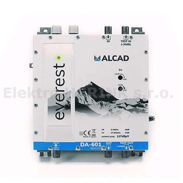 ALCAD DA-601   linkový zes., 34 dB, výstup 117 dBµV