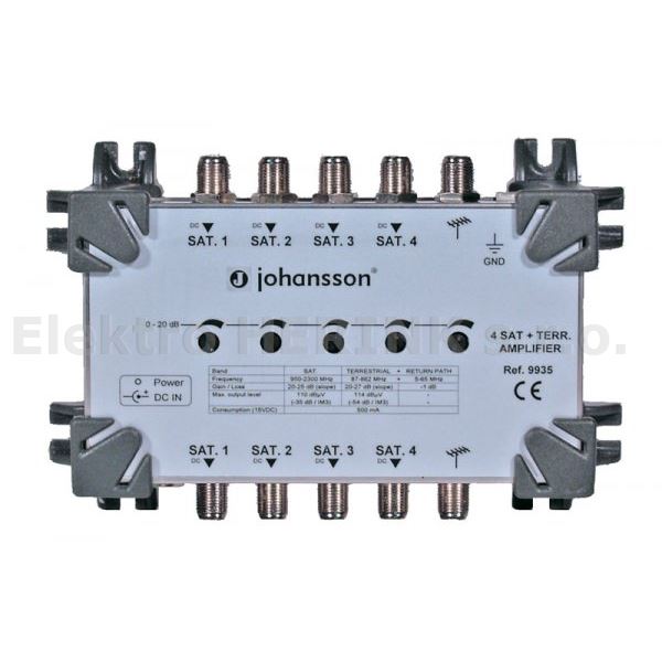 Johansson 9935 zesilovač 4x SAT-IF + 1x Terr.