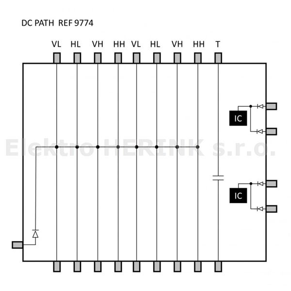 9774 SCR multipřepínač<br/>8x SAT-MF / 4x SCR výstup