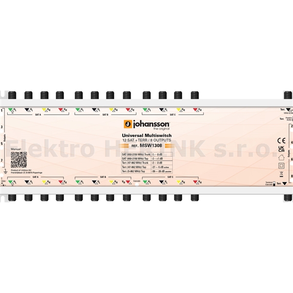 Johansson MSW 1308   multipřepínač, 13 /  8, univerzal