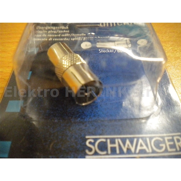 SCHWAIGER ÜST 8027 121   IEC-dutinka / kolík - prodloužení