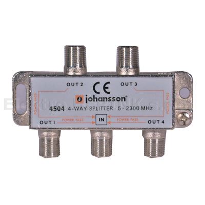 Johansson 4504   rozbočovač 5-2300 MHz (DC), 4x výstup