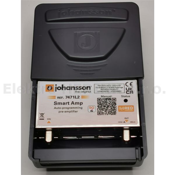 Johansson KIT 7471 L2 Smart zesilovač + zdroj (2437) 90 dBµV AGC