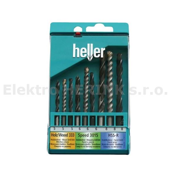 Heller univ. sada 5/6/8 mm   dřevo, kámen, ocel