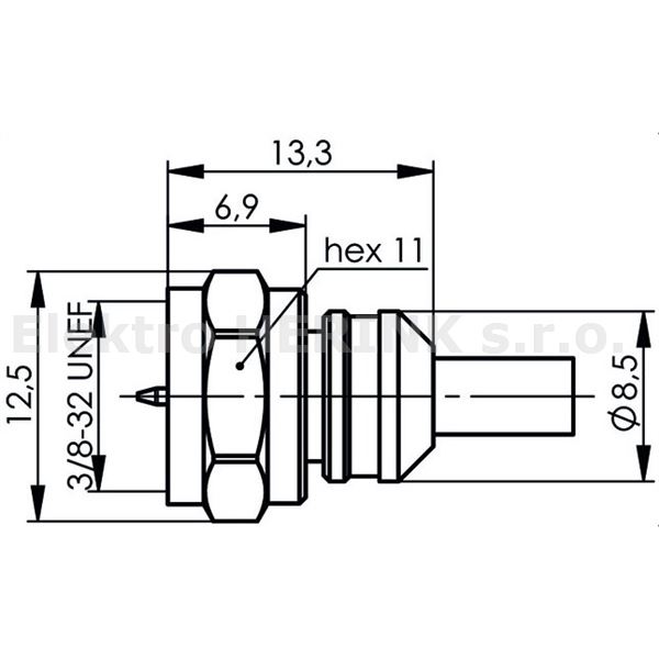 Konektor F krimpovací   1,7 / 2,6 mm